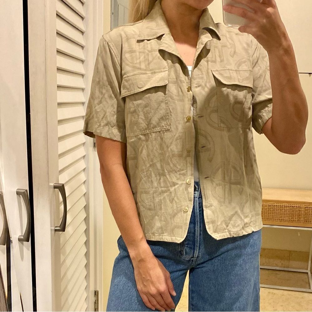 Anine Bing Logo Shirt Sz XS - Picture 2 of 4